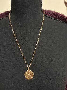 Chanel Logo Charm Necklace